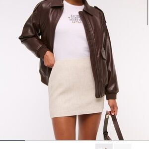 Abercrombie Curve Love Linen Skort